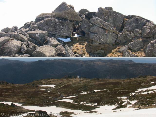 The very top of Signature Hill<BR>and the view back to Eagles Nest