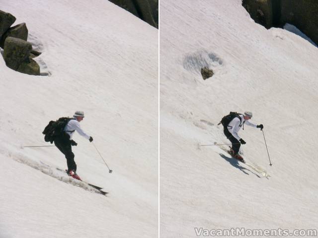 Yours truly on the North Face - photo by Marion