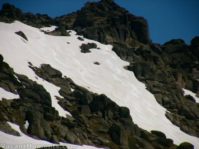 The steeper lines on the North Face