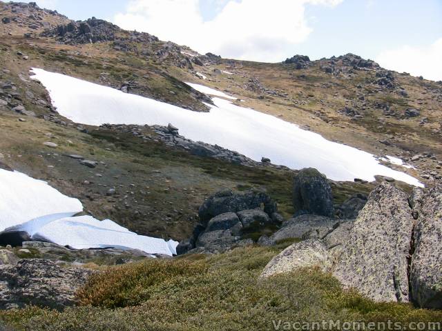 Looking back over my shoulder after crossing the creek<BR>as the clouds begin to roll in