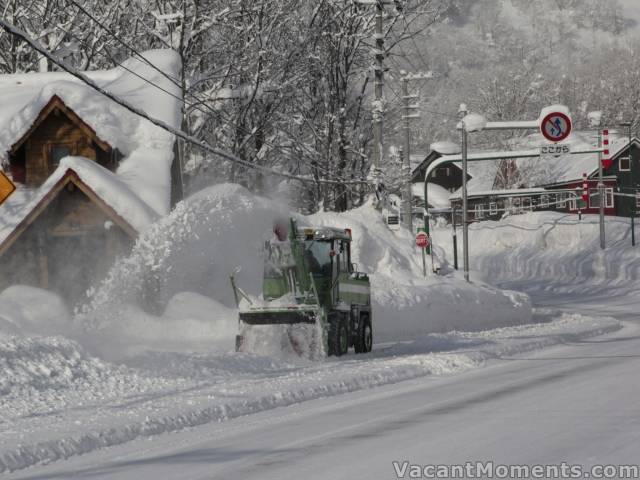 First thing about a trip to Sapporo is getting the footpath cleared