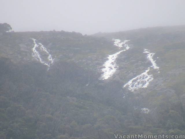 Close up of Merritts Creek this afternoon