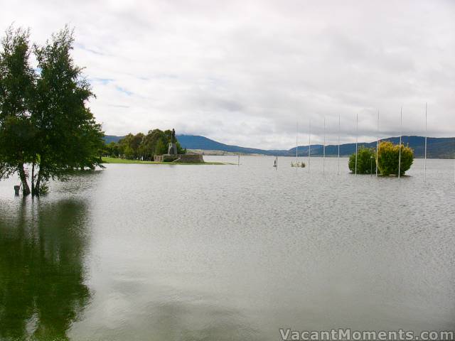 I hear locals were wake boarding through the park last week