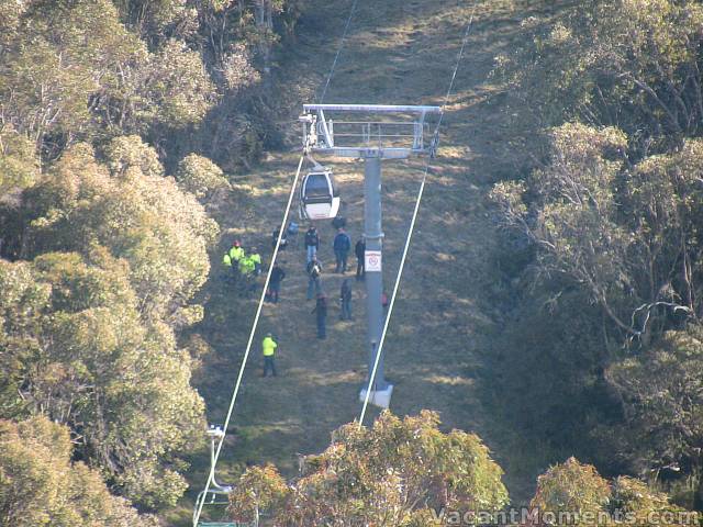 Rescue training with a gondola a couple of days ago