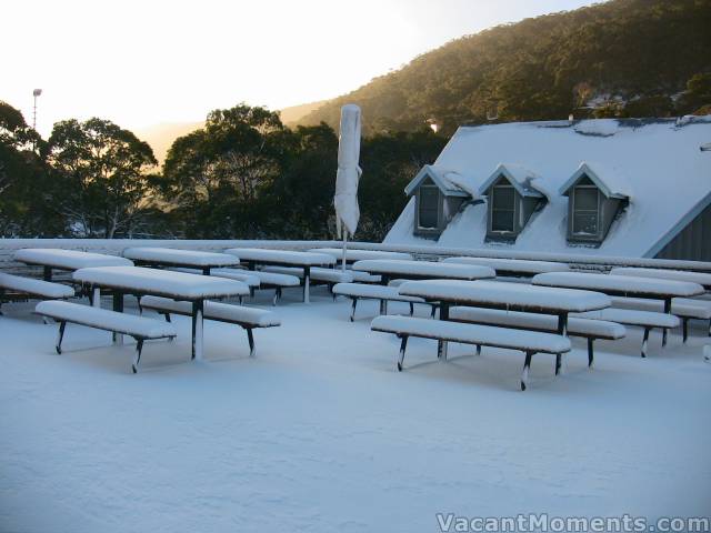 Avalanche Cafe tables