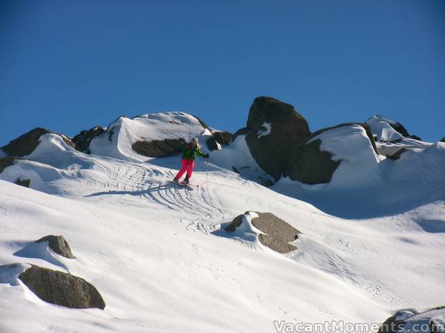 Marion on the Main Face of Signature Hill (not totally filled in yet ;-)