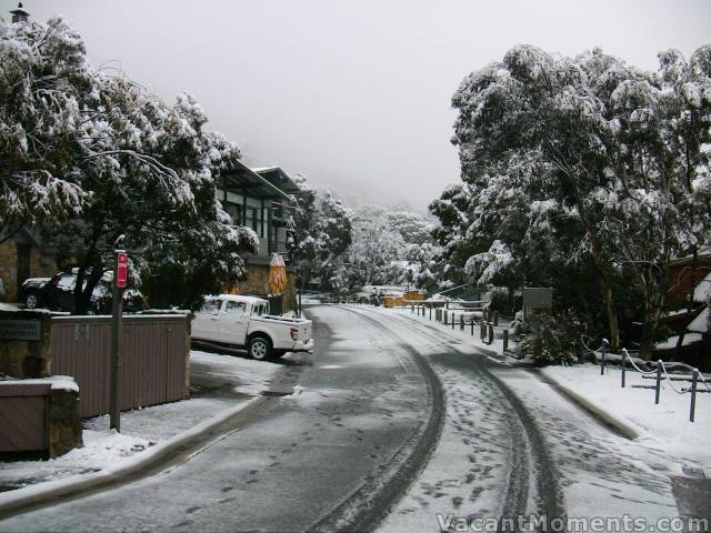 A quiet Sunday morning in Thredbo