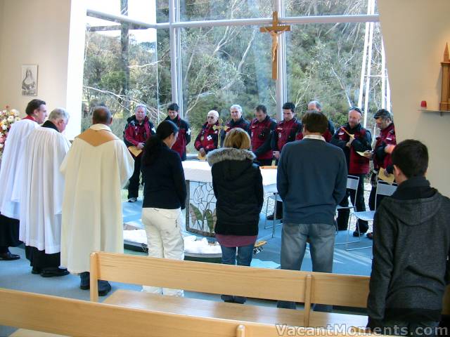 The Blessing of the Snow - a long held tradition in Thredbo