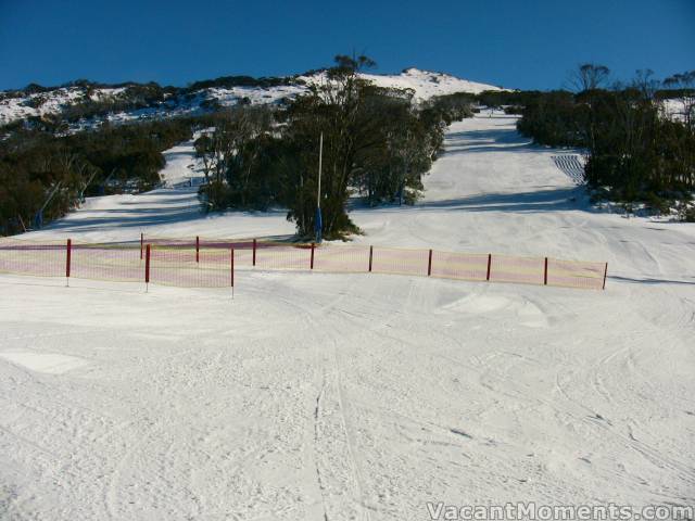 Tuesday morning on the <em>uncrowded</em> slopes at Merritts