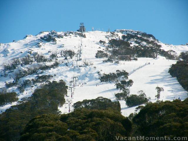 Top of Crackenback on Tuesday