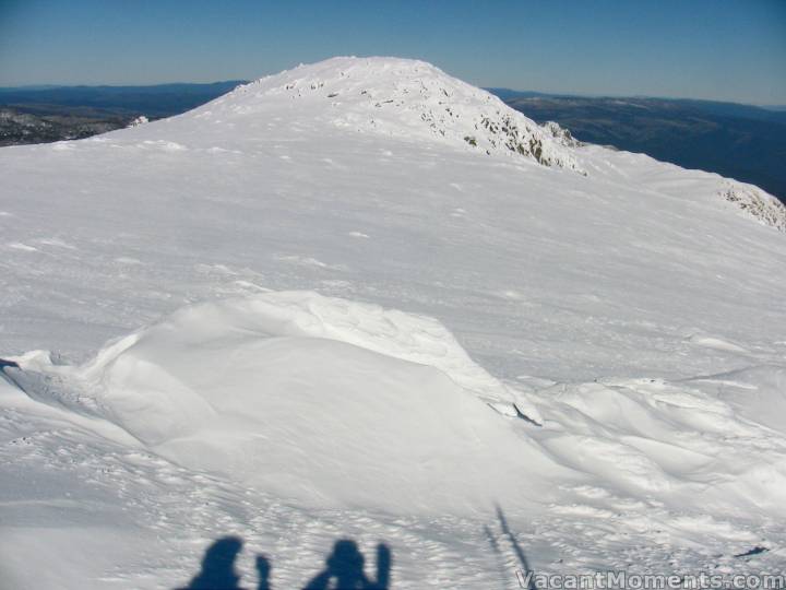 Coffee stop on North Ramshead looking towards Middle Ramshead