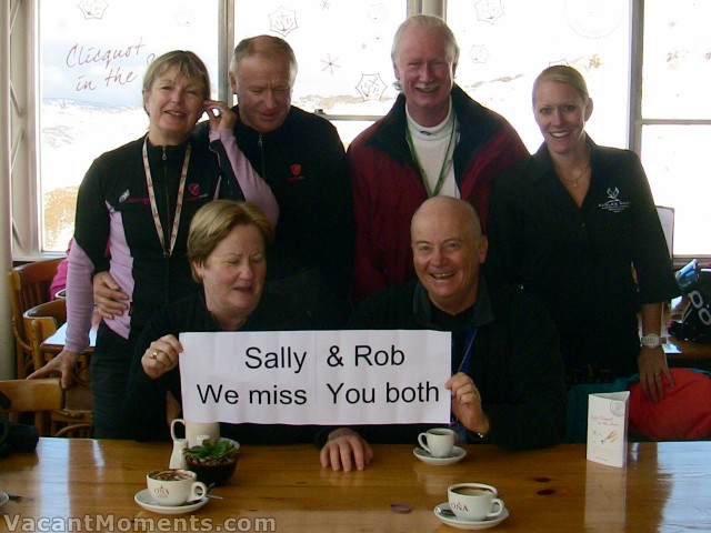 We miss our morning coffees at Eagles Nest with Sally & Rob