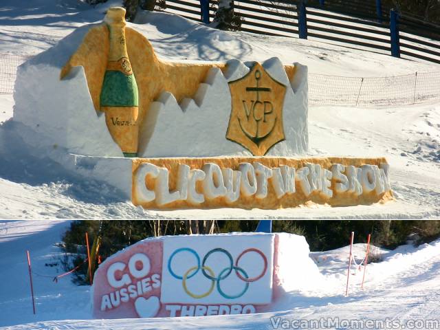 An added splash of colour on the slopes of Thredbo<BR>Should I bring out the old banana suit? May be not ;-)