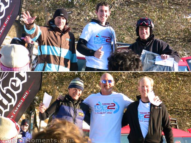 Men's Snowboard (L2R): Peter, Brian & Brendan<BR>Men's Veteran: Woodsie, Duncan & Charlie