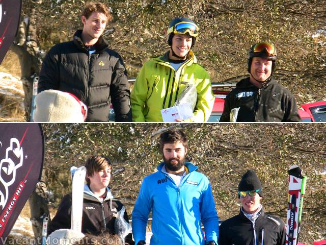 Men's Amateur (L2R): William, Sam & Gareth<BR>Men's Open: Tom, Anton & Lukas