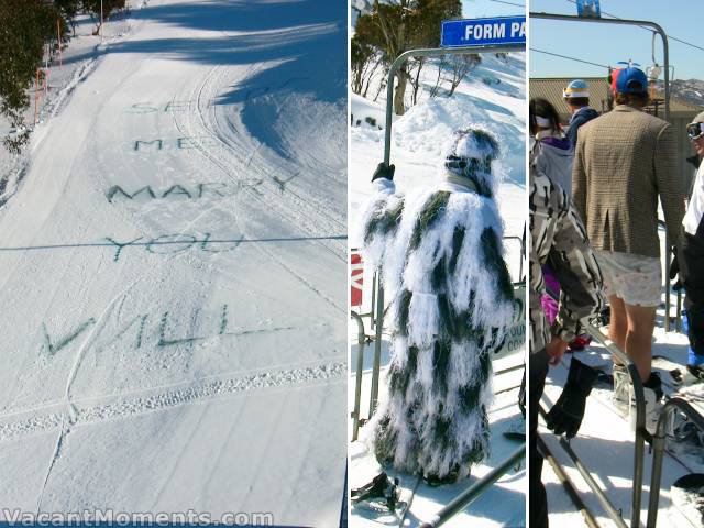 Just another Monday morning in Thredbo ;-)<BR>I wonder how the proposal went?