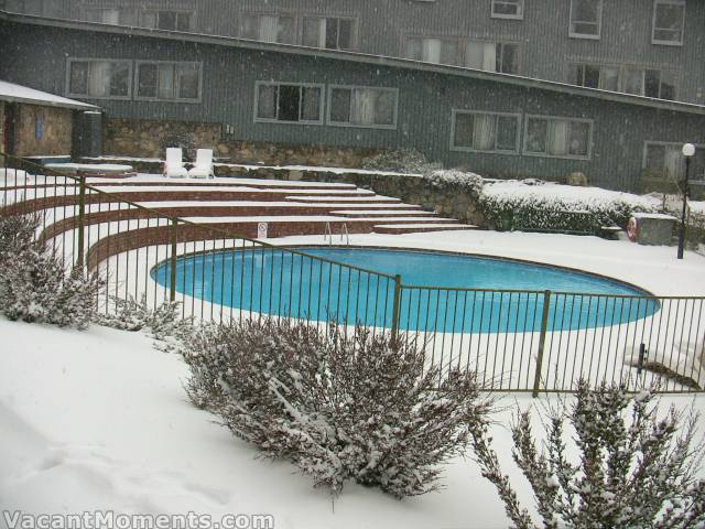 The hotel pool