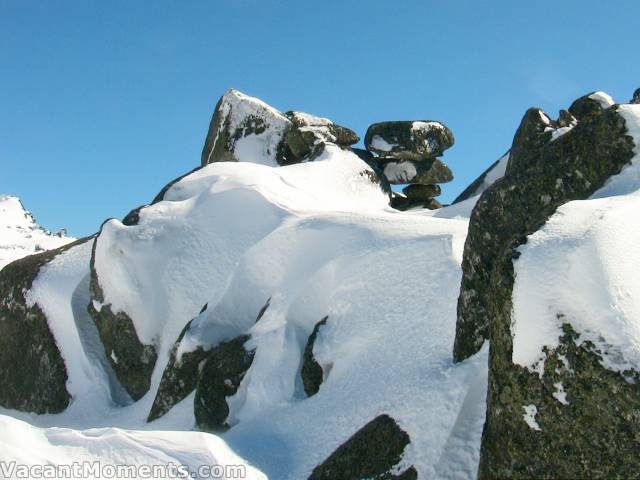 Away from the weekend crowds where the mountains play balancing games