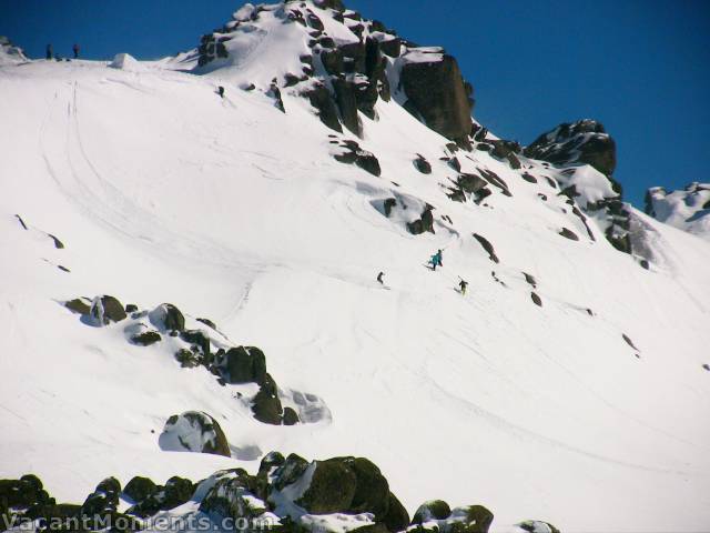 North Face of Sig Hill with jumps