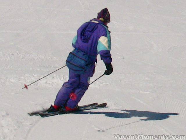 Charlie hits the slopes on Saturday