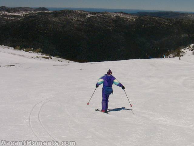 But instead Charlie found some very nice snow in the Basin