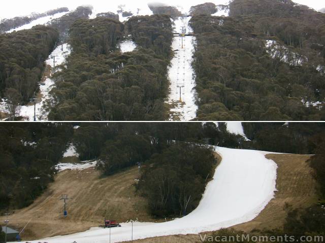 Crackenback and Lower Sundance around midday today