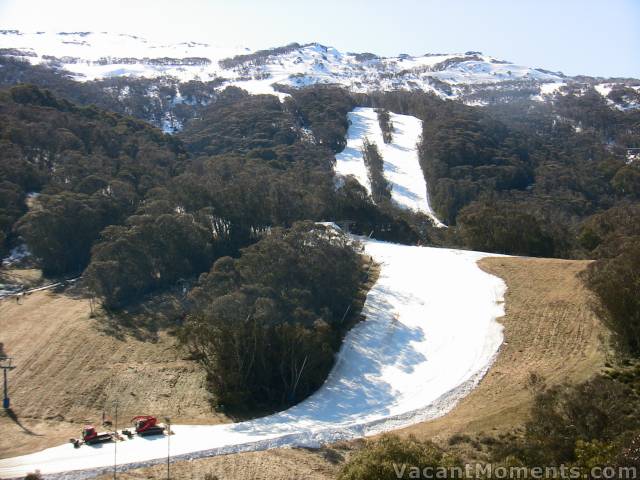 Lower Sundance (closed whilst they build more jumps)<BR>High Noon behind