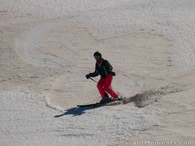 Marion kicking up the dust