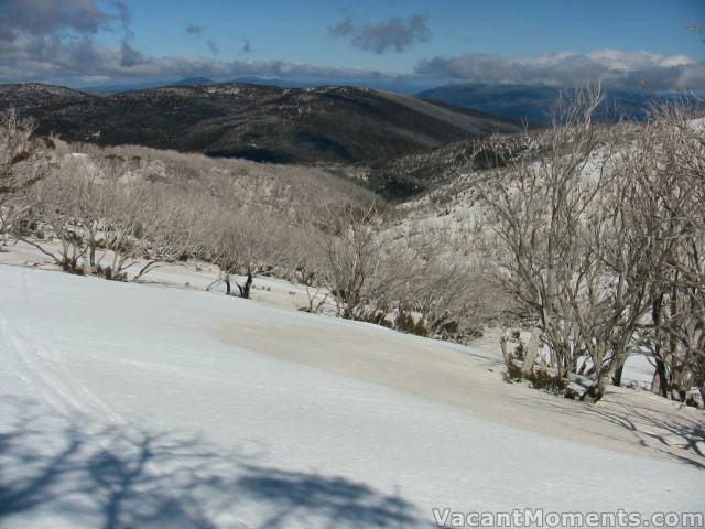 There's now more brown snow than white out of the resort