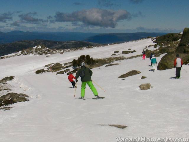 Richard (skier-dude), in green pants, brother of boarder-dude Chris (in red parka)