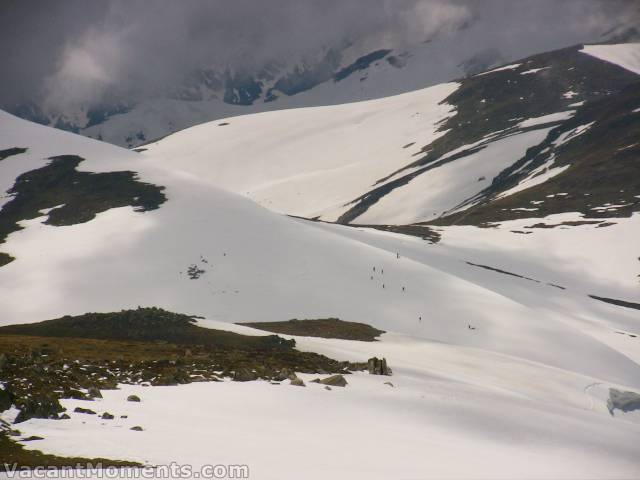 Little specs of climbers north of Kosi<BR>Watsons Crags almost visible in the background