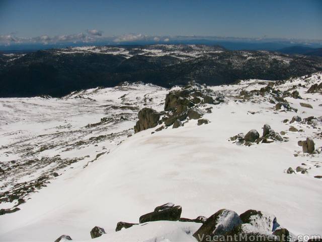 View from top of 'Everest' looking back to Eagles Nest