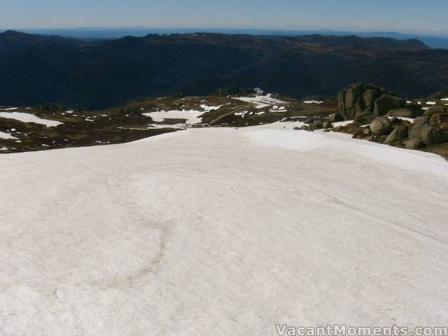 View from the top of the hill back to Eagles Nest