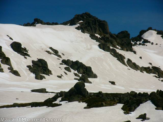 I took a line on skier's right of each previous run - I like some variation ;-)