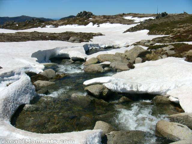 Merritts Creek downstream of the bridge