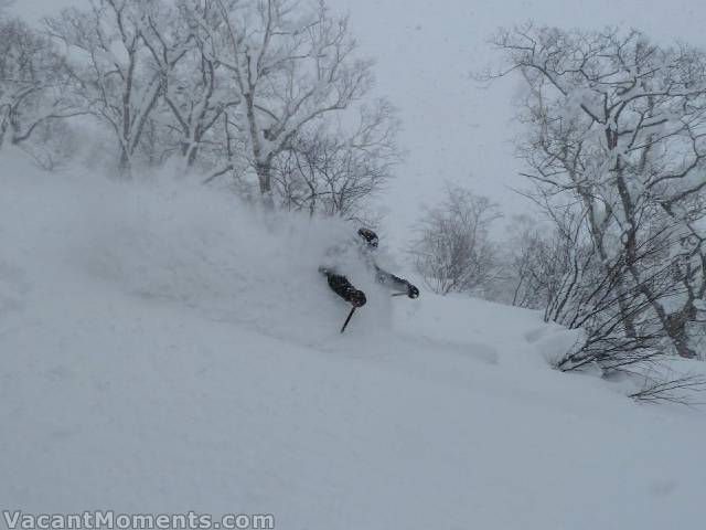 Mark getting face shots on Saturday (photo courtesy of Rosco)