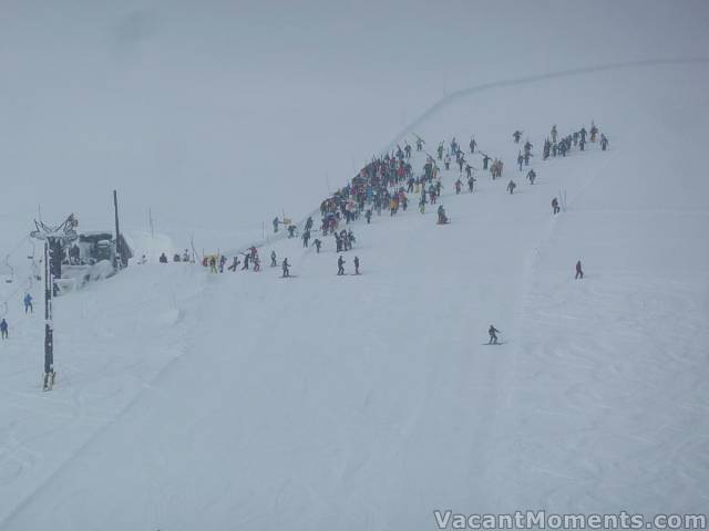 The mad rush for The Peak after being closed for some days - photo courtesy of Rosco