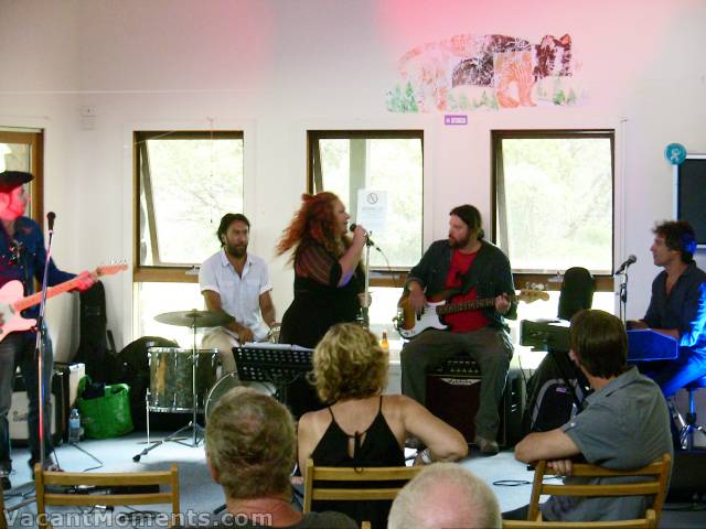 Gail Page Band playing the Community Centre