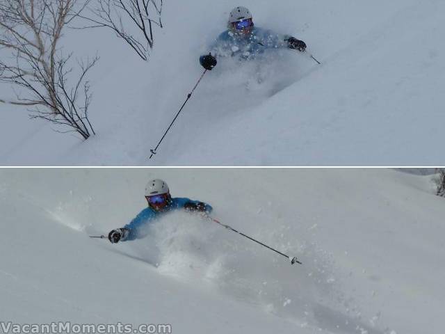 Even after the storm there was still a little untracked snow left - photo courtesy of Rosco