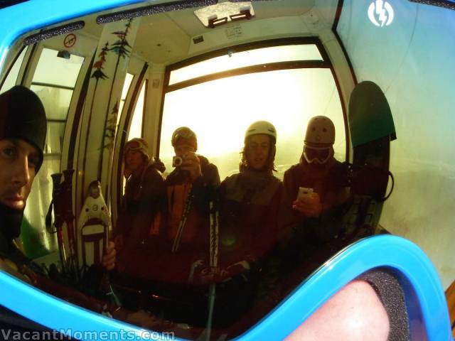 I love Rosco's work - A creative shot taken inside the gondola<BR>photo obviously courtesy of Rosco