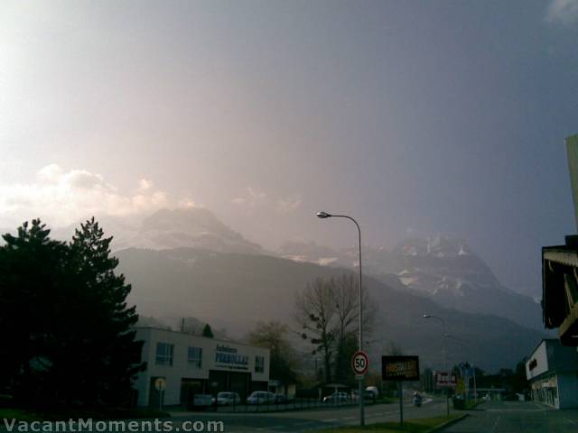 En route to Les Contamines - photo from Marion