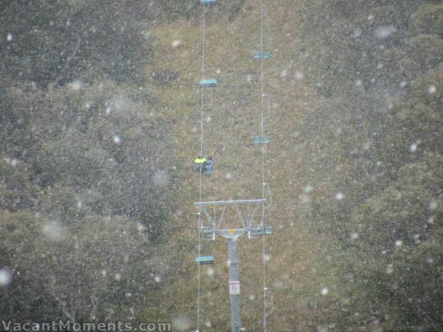 Snowgums chairlift yesterday afternoon