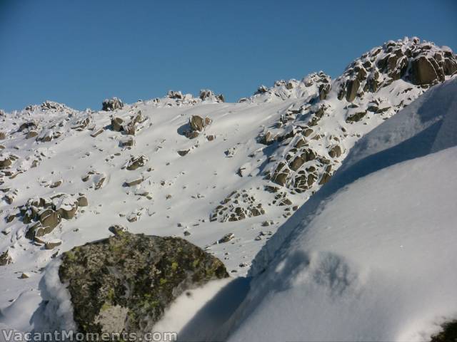 Looking across the valley to the North Face