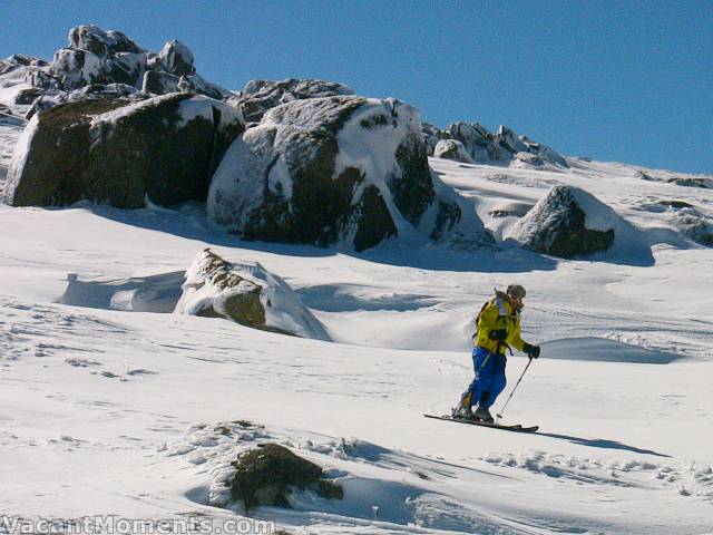 Our descent was mixed but mostly firm-ish