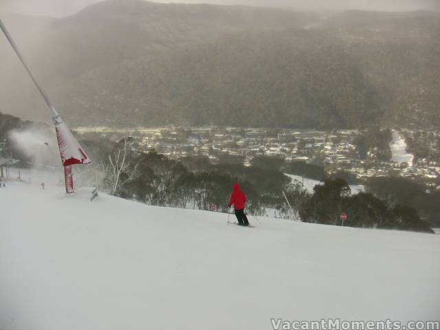 Looking down from BunnyWalk