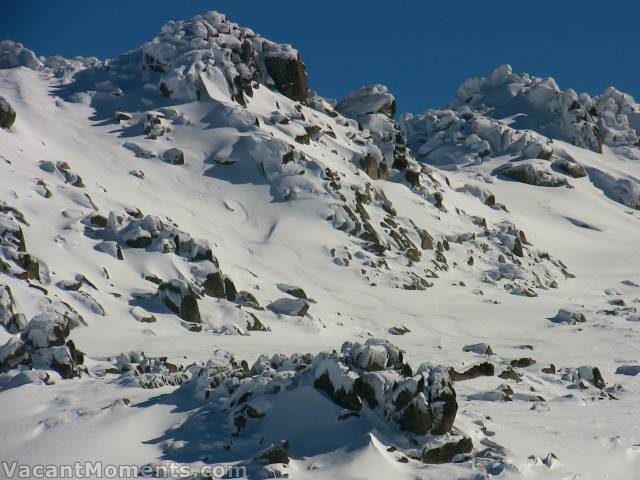 Looking back towards the North Face and Back Door