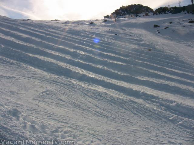 The snow harvesting looks like garden beds of snow<BR>Hey, if it won't fall then why not grow it ;-)