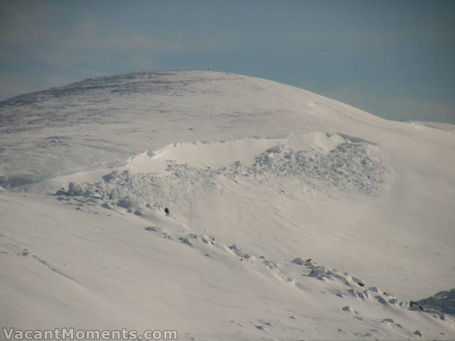 Mt Kosciuszko - see how the cornice has broken away