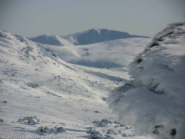 Looking towards Club Lake Chutes from North Ramshead