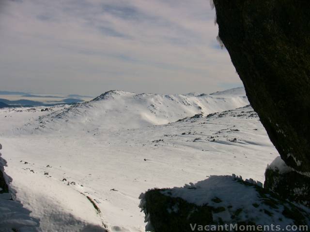 Looking towards Cootapatamba Valley from the top of Pyramid<BR>(these days known as North Ramshead )